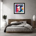 thumbnail image 3 of Stephen Chambers 26x26 Black Ornate Wood Framed With Double Matting Wall Art Titled - Capt Kirk 1, 3 of 6