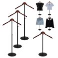 thumbnail image 1 of Soporte de exhibición de camisetas Eunika ajustable de 41 a 79 cm negro (x4), 1 of 7