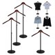 thumbnail image 1 of Soporte de exhibición de camisetas Eunika ajustable de 41 a 79 cm negro (x4), 1 of 7