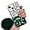 Green/Clear, variant on Compatible with iPhone 14 Bling Case Luxury 3D Sparkle Diamond Crystal Rhinestones for Women Girls Glitter Case with Cute Furry Plush Ball Pendant Soft TPU Bumper Shiny Gemstone Cover
