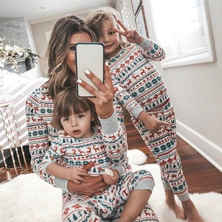 

Viworld Christmas Family Matching Pajamas Set Adult Mens Womens Kids Baby Sleepwear Nightwear Nightwear Set