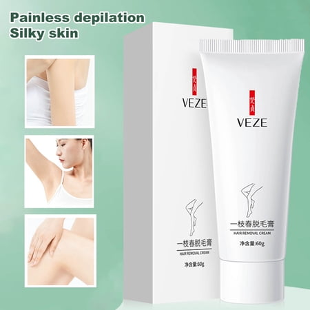Travelwant 60g Intimate Private Hair Removal Cream for Women for Unwanted Hair in Underarms Private Parts Pubic Bikini Area Painless Flawless