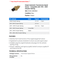 thumbnail image 2 of Output Automatic Transmission Speed Sensor - Compatible with 1995 - 2009 Chrysler Sebring 1996 1997 1998 1999 2000 2001 2002 2003 2004 2005 2006 2007 2008, 2 of 2