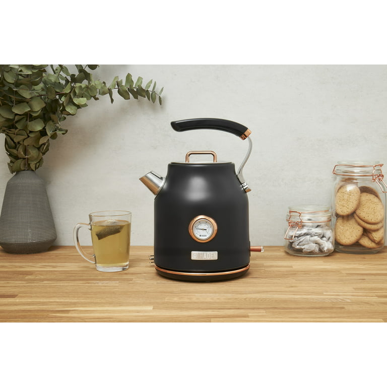 Haden Heritage 1.7L Stainless Steel Electric Cordless Kettle - Copper/Black