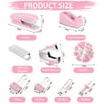 thumbnail image 2 of cyrico Pink Office Supplies Set, Stapler and Tape Dispenser Set Desk Accessories Kit with Stapler, Tape Dispenser, Remover, Staples, Clips, Scissor, Ruler, Pen and Tabs for Women, Clerks, 2 of 7