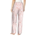 thumbnail image 3 of Goofa Flower Rabbit Printed Soft Pajama Pants for Women, Wide Leg Comfy Casual Lounge Yoga Pants-XX-Large, 3 of 9