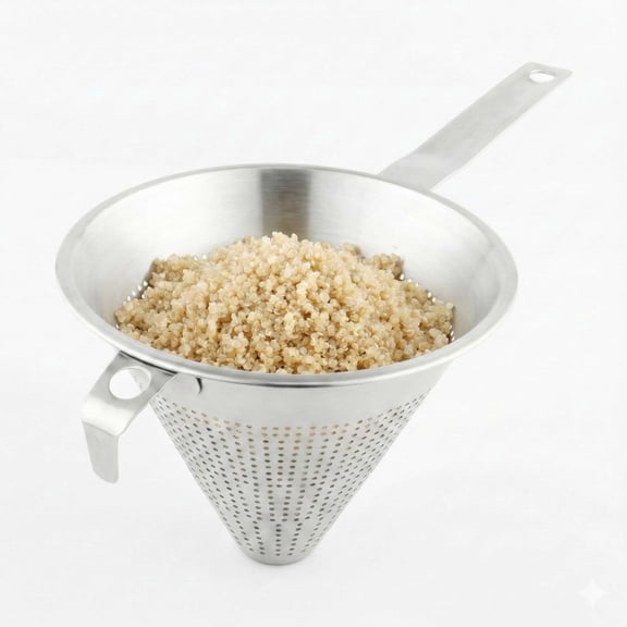 Met Lux Stainless Steel China Cap Coarse Strainer - 14 3/4" - 1 count box