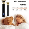 thumbnail image 5 of Cortapelos para hombres, IPX7 impermeable profesional inalámbrico en forma de T recortadora de barba eléctrica con pantalla LCD, recortadora de barbería recargable por USB con 3 peines de límite, 5 of 5