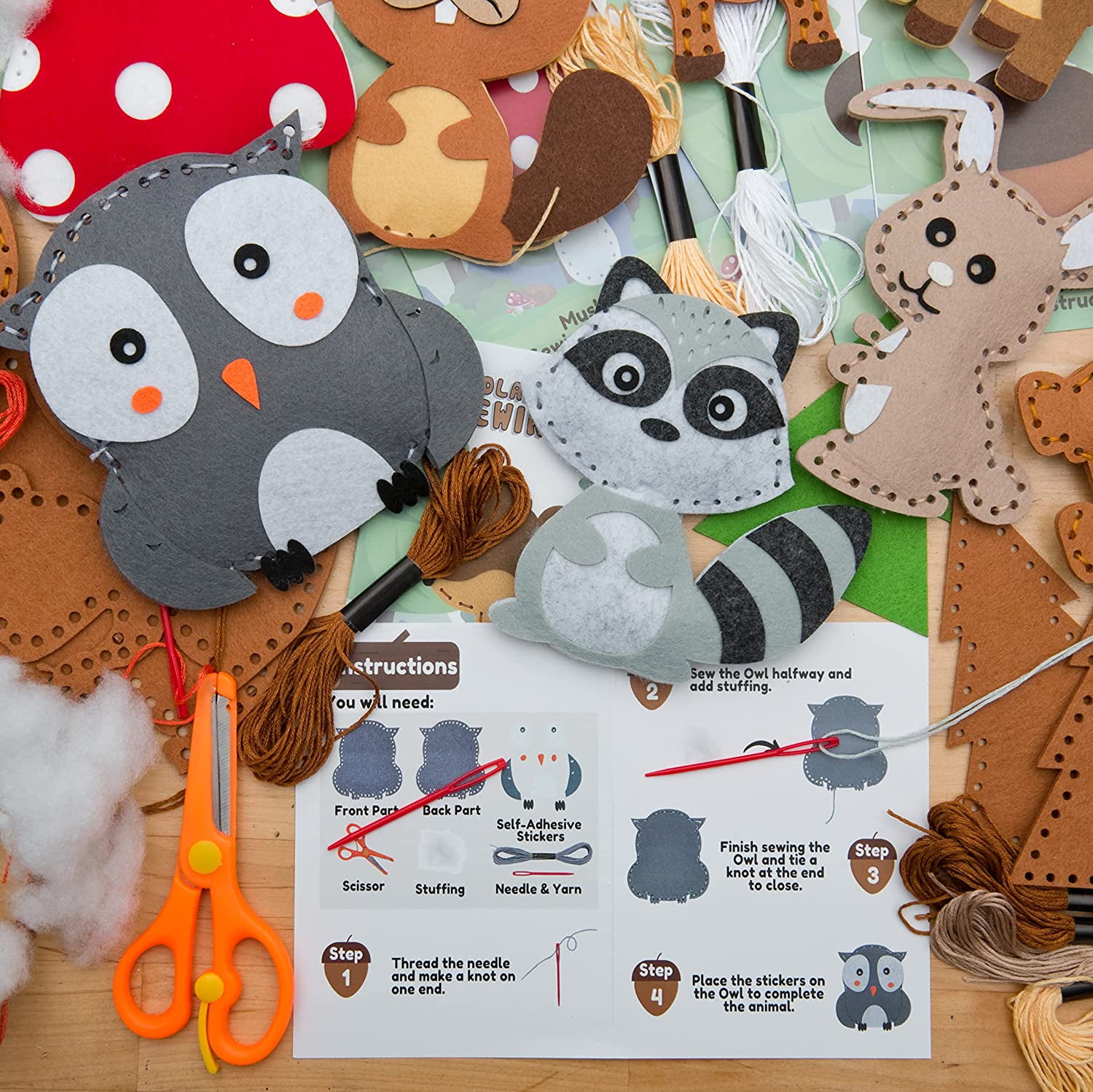Woodland Animals Sewing Kit – CraftLab Arts & Crafts Kits
