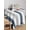 Haze blue gray, variant on Green Navy Blue Striped Table Cloth, Farmhouse Stripe Art Waterproof Tablecloth for Rectangle Tables, Reusable Washable Fabric Table Cover for Restaurant Kitchen Dining Tables 60"x102"