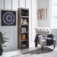 thumbnail image 2 of Signature Design by Ashley Derekson TV Pier Media Storage Tower with 4 Shelves, 72" Tall, Multi-Gray, 2 of 7