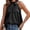 Black, variant on Tank Tops for Women Plus Size Round Neck Sleeveless Leopard Print Summer Tee Tops Army Green XXL