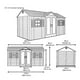 thumbnail image 3 of Cobertizo para Exterior Lifetime de 15 x 8 Pies, 3 of 3