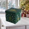 thumbnail image 4 of Rkxzt 2PCS Christmas Gift Boxes with Lids for Presents, 8x8x8 Inches Snow Design Collapsible Gift Box for Christmas, Party, Holidays, 4 of 6