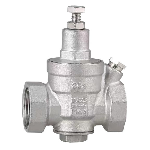Novixy Stainless Steel Pressure Reducing Valve 304 Water Pressure Regulator 1/2 Inch 3/4 Inch DN15 DN20 1.6MPa for Residential Commercial Piping Systems
