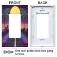 thumbnail image 3 of Yayeee Rocker Switch Wall Plate 1-Gang 4.6"x2.9" Home Decorative Outlet Cover, Neon Road, 3 of 6