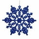 Northlight 24ct Somptueux Paillettes Bleues Ornements de Noël Flocon de Neige 4" – image 2 sur 2