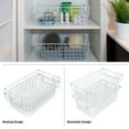 thumbnail image 3 of Set of 2 Storage Bins - Basket Set for Toy, Kitchen, Closet, and Bathroom Storage - Medium Shelf Organizers with Handles by Home-Complete (White), 3 of 12