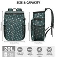 thumbnail image 3 of Travel Cooler Bag - DarkGreen Dinosaurs Pattern Camping Beer Cooler Backpack with Bottle Opener- Waterproof Insulated Picnic Backpacks - Cooler Bag for Beach, 3 of 6