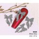 thumbnail image 3 of 20 piezas arco mariposa aleación cristales arte uñas accesorios suministros-diamantes de imitación y decoraciones (plata), 3 of 4