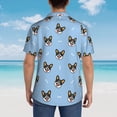 thumbnail image 3 of Lsque Corgi Dog pattern Hawaiian Shirt for Men, Unisex Summer Beach Casual Short Sleeve Button Down Shirts-X-Large, 3 of 9