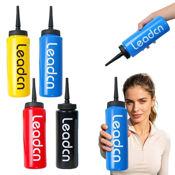Clearance Under $2.89 1L Sports Water Bottle with Long Nozzle, Squeeze-Type Hydration Bottle for Gym Workout Training