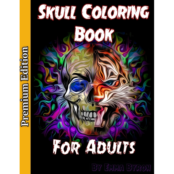Skull Coloring Book for Adults Sugar Skulls, Stress Relieving Designs