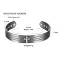 thumbnail image 5 of Metaljc Magnetic Christian Jesus Copper Cuff Bracelet for Men Women, Religious Jewelry Gifts, 5 of 6