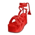 thumbnail image 3 of WILLBEST Sandalias Para Playa, Sandalias De Cuña Con Punta Abierta Y Tacón Alto Transpirables Para Mujer, Sandalias De Verano Con Tiras Y Tacón, Zapatillas De Moda Para Primavera Y Verano Para Mujer., 3 of 6