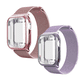 thumbnail image 1 of Kit de 2 Correas metálicas para apple watch de 40mm + Protector lateral de pantalla. Mamá Pulpo  Milanese mica completa, 1 of 5