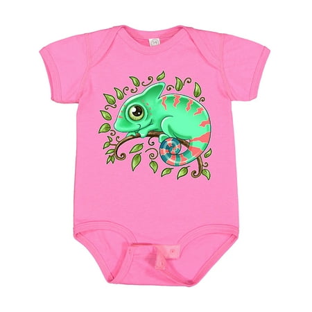 

Inktastic Tiny Cute Chameleon Gift Baby Boy or Baby Girl Bodysuit