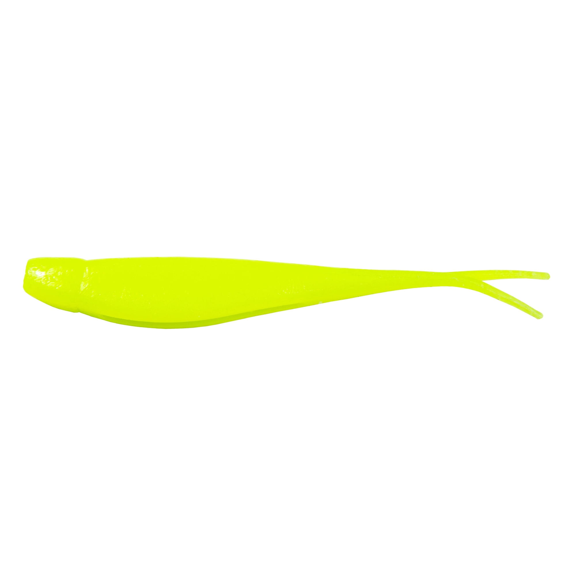 Z-Man Z Man Scented Jerk ShadZ 7 Hot Chartreuse 4pk
