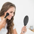 thumbnail image 3 of Unique Bargains 2pcs Delicate Handheld Mirror for Personal Grooming and Travel Black, 3 of 5