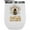 White, variant on Always Bee Yourself, Do Your Own Sting Pun Quote with Rainbow & Honey Bee Art Merch Gift, White 12oz Wine Tumbler