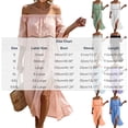thumbnail image 3 of Horkkom Off the Shoulder Dresses for Women Short Sleeve Solid Color Summer Dresses Flowy Casual Maxi Dresses, S-3XL, 3 of 7