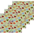 thumbnail image 2 of Valentine Heart Design Washcloth 12x12in Set, 2 Pack Absorbent Cotton Towel Square Kitchen Dishes Towels, Soft Cleaning Face Hand Towel Fast Drying Wash cloth, 2 of 7