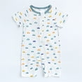 thumbnail image 4 of WIBACKER 3M-3T Newborn Baby Boy 2 Way Zipper Romper Summer Short Sleeve Jumpsuit for Infant Toddler - 1PCS Car, 4 of 13