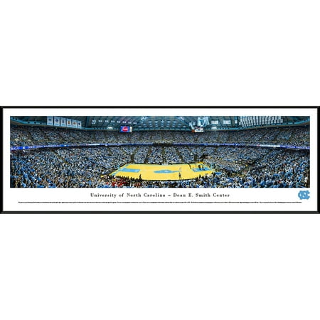North Carolina College Basketball - North Carolina Tar Heels Basketball at Dean E. Smith Center - Blakeway Panoramas NCAA College Print with Standard Frame