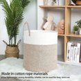 thumbnail image 3 of Kearding Cesta de lavandería Cuerda de algodón Gran capacidad Bolsa de almacenamiento de ropa Organizador Reutilizable Contenedor de de ropa Almacenamiento y organización del hogar Tipo 2 Kearding HA066960-02, 3 of 6