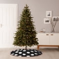 thumbnail image 6 of Fotbe Black and White Polka Dot Pattern Christmas Tree Skirt, Tree Skirts Plush Christmas Decorations, Christmas Tree Skirts Xmas Decorations Holiday Party Decor-36", 6 of 6