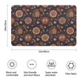 thumbnail image 3 of Pioneer Flower Floral Print Pattern Bathroom Rugs Mat, Non Slip Microfiber Bathroom Rug with Rubber Backing, Soft Mats for Bathroom Floor Tub Shower, 20"x32", 3 of 5
