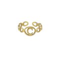 thumbnail image 1 of Anillo de 26 letras chapado en oro de acero de titanio Anillo de dedo índice de apertura en inglés Anillo hueco Wmkox8yi  sjalhkljlk1966, 1 of 1