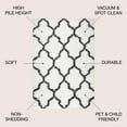 thumbnail image 4 of JONATHAN Y ALASKA SHAG 4 x 6 Area Rug, Marrakesh Trellis - Ivory/Charcoal, ALA100A-4, 4 of 6