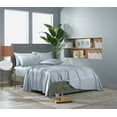 thumbnail image 4 of PURE BAMBOO Sheets Split King Size Bed Sheet 5 Piece Set, Genuine 100% Organic Bamboo Viscose, Soft & Cooling, Double Stitching, 16" Deep Pockets (Split King, Glacier), 4 of 4