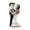 B, variant on Skeleton Bride and Groom Resin Figurine, Halloween Gothic Wedding Decor Prop, Tabletop Ornament for Party Display, Couple Skeleton Decoration