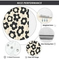 thumbnail image 4 of Black Cute Retro Floral Abstract Flower Shower Curtain for Bathroom 72W*72H Inch 70s Lovely Vintage Aesthetic Funky Bathtub Decor Modern Trendy Waterproof Polyester Fabric Set with 12 Hooks, 4 of 6