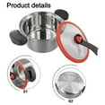thumbnail image 6 of 3.5L Small Vacuum Pressure Stainless Steel Non-stick Cooking Pots Stew Pot Silvery, 6 of 9