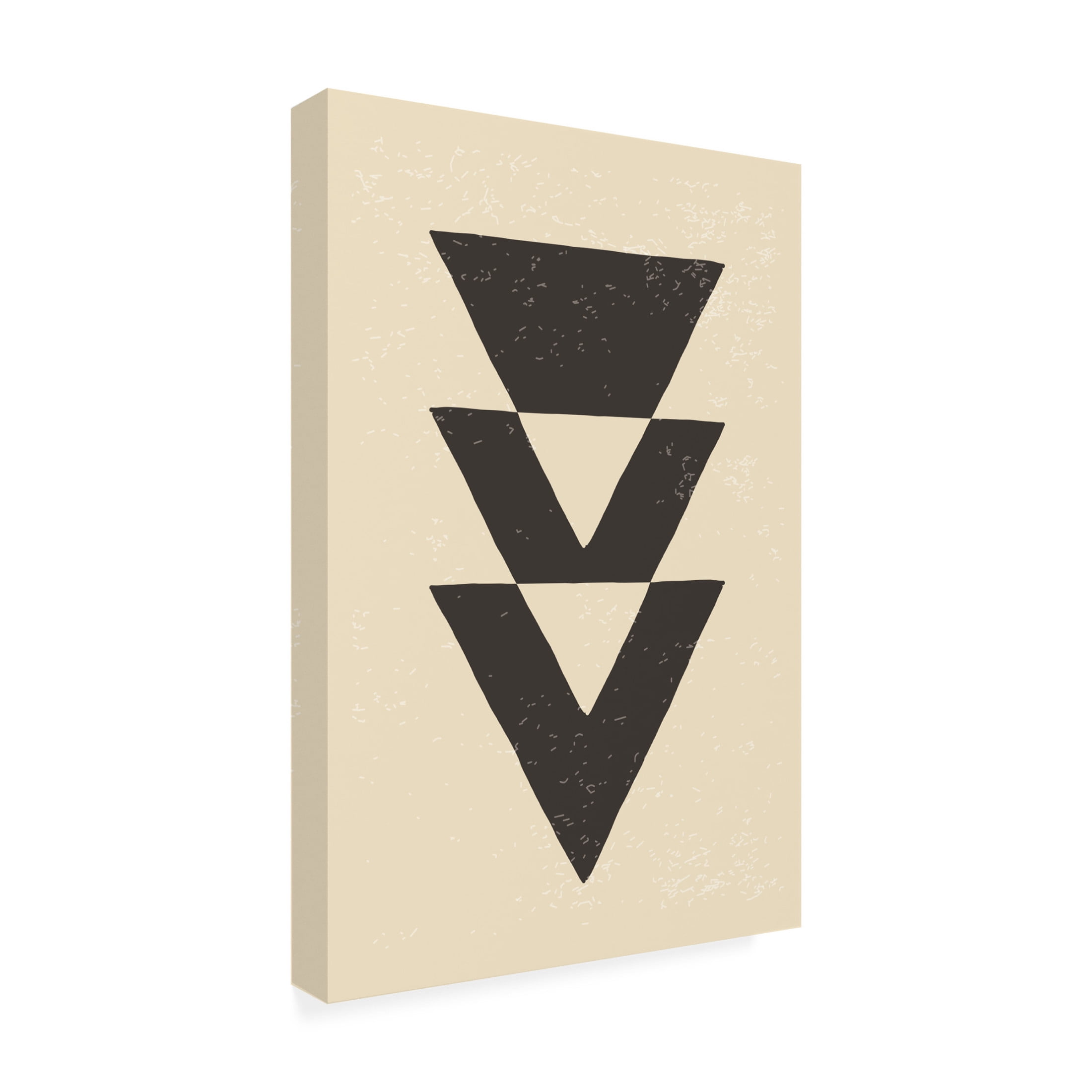 Trademark Fine Art jay stanley  Abstract Triangles 4 Canvas Wall Art