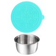 thumbnail image 4 of Set de 2 Vasos de Acero Inoxidable con Cubierta, Utensilio Compacto para Ensalada Y Uso Doméstico en La Cocina. 2 piezas, 4 of 10