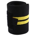 thumbnail image 3 of Rawiri - Muñequera unisex de compresión, muñequera ajustable (negro y amarillo), 3 of 8